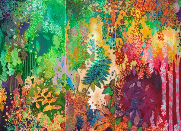 Forest Spirits Triptych