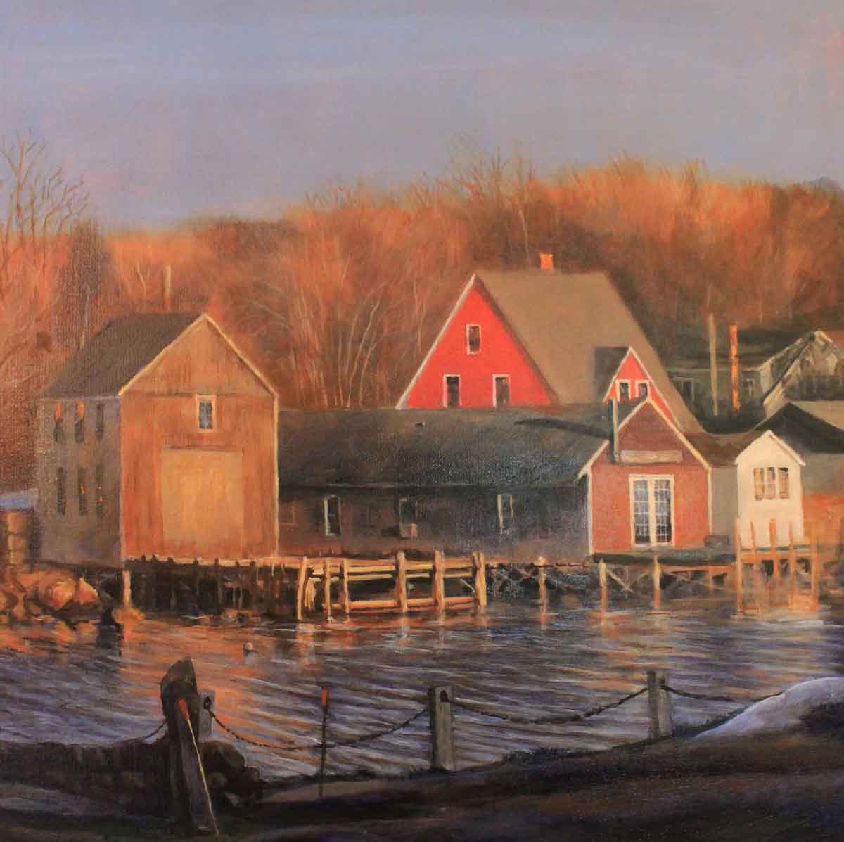 Porpoise Cove in Winter Elms Puzzles