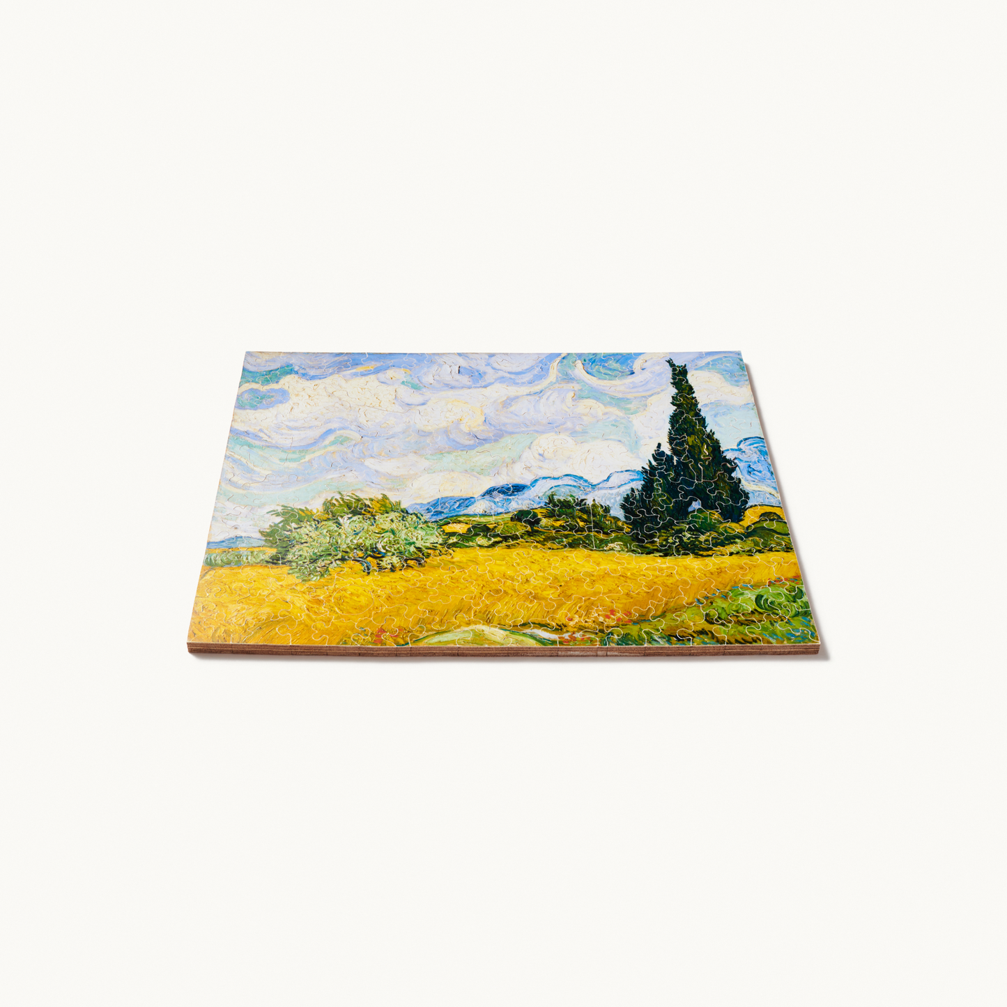 Wheat Field with Cypresses