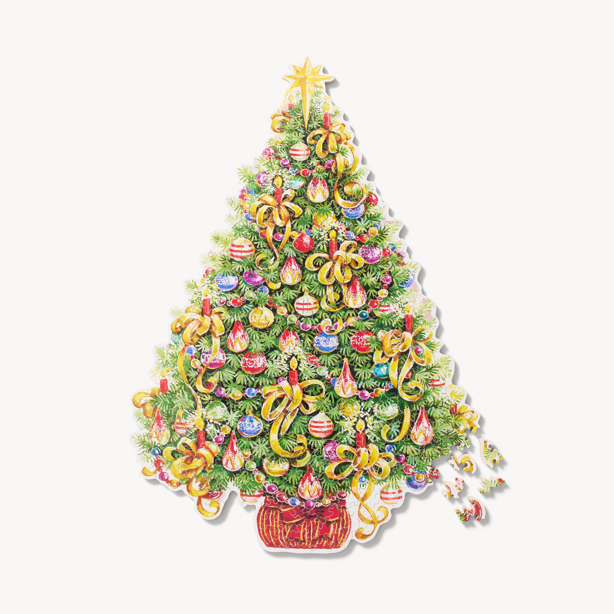 Gold Ribbon Christmas Tree