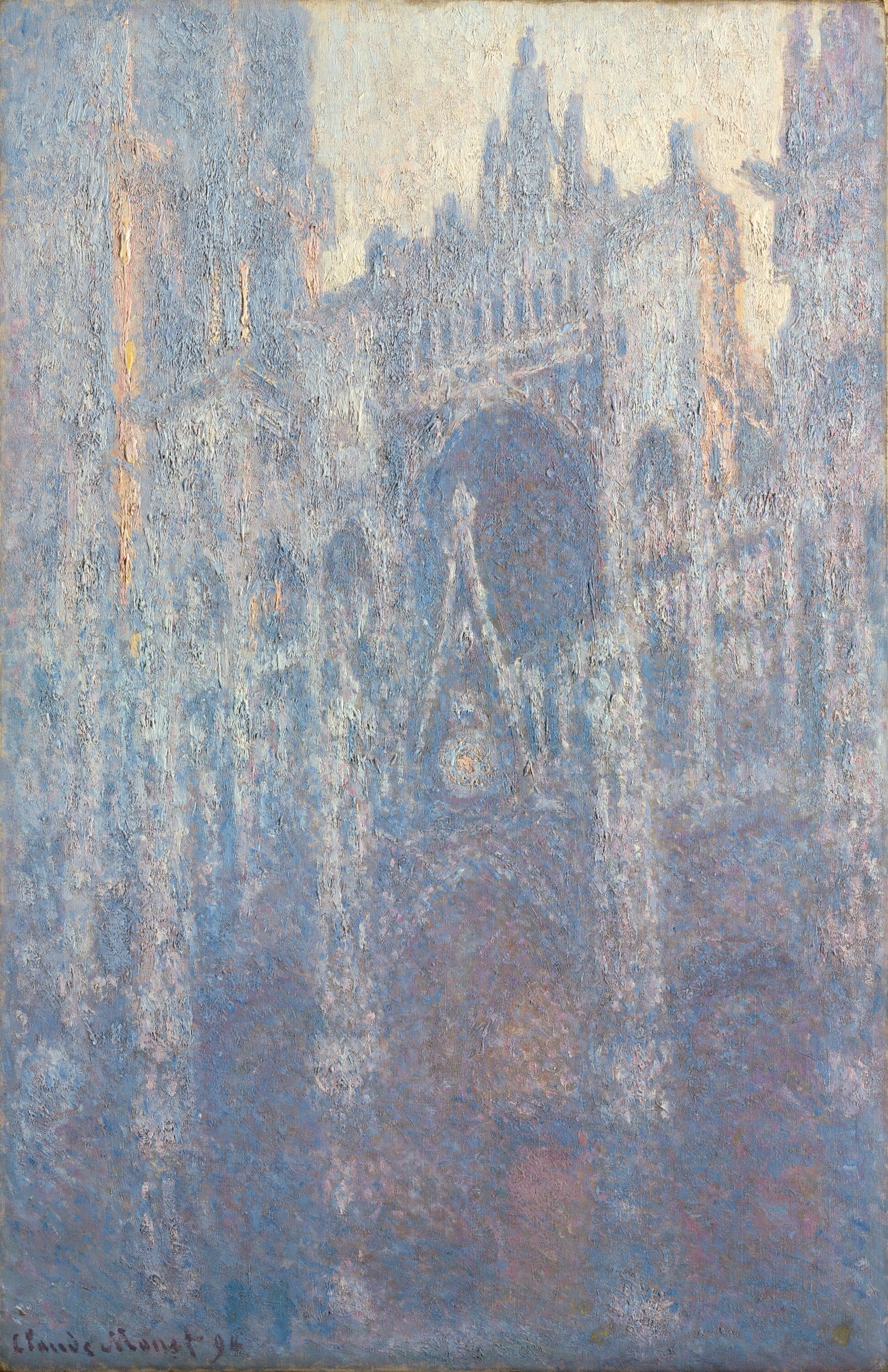 The Portal of Rouen Cathedral in Morning Light