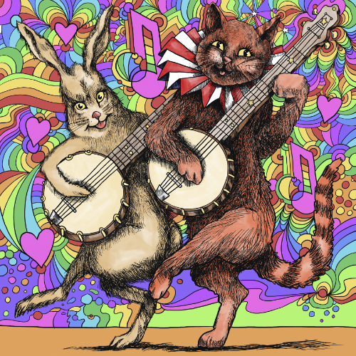 Cat & Rabbit Musicians
