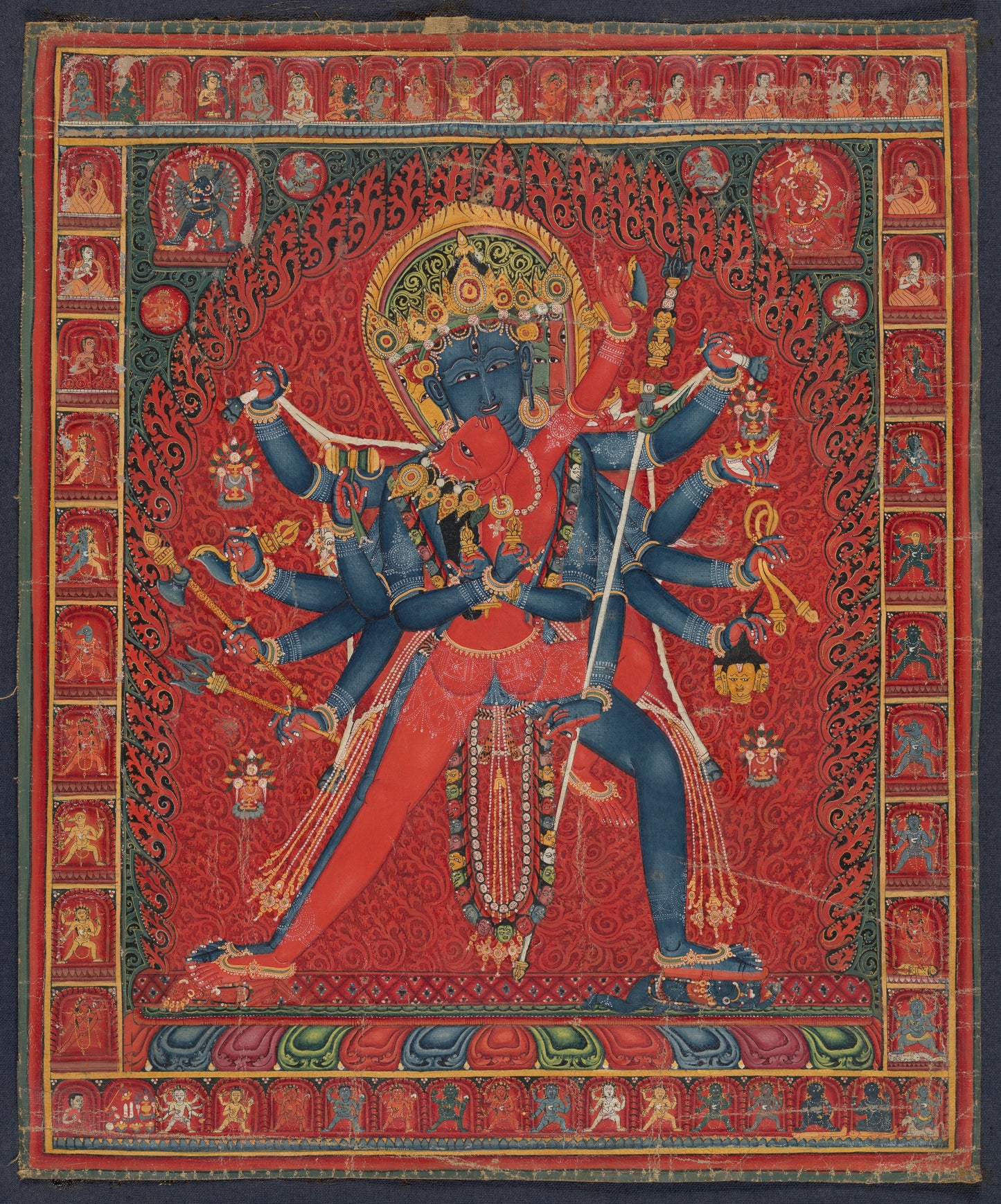 Chakrasamvara and Consort Vajravarahi