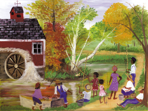 Fishing by Old Grist Mill