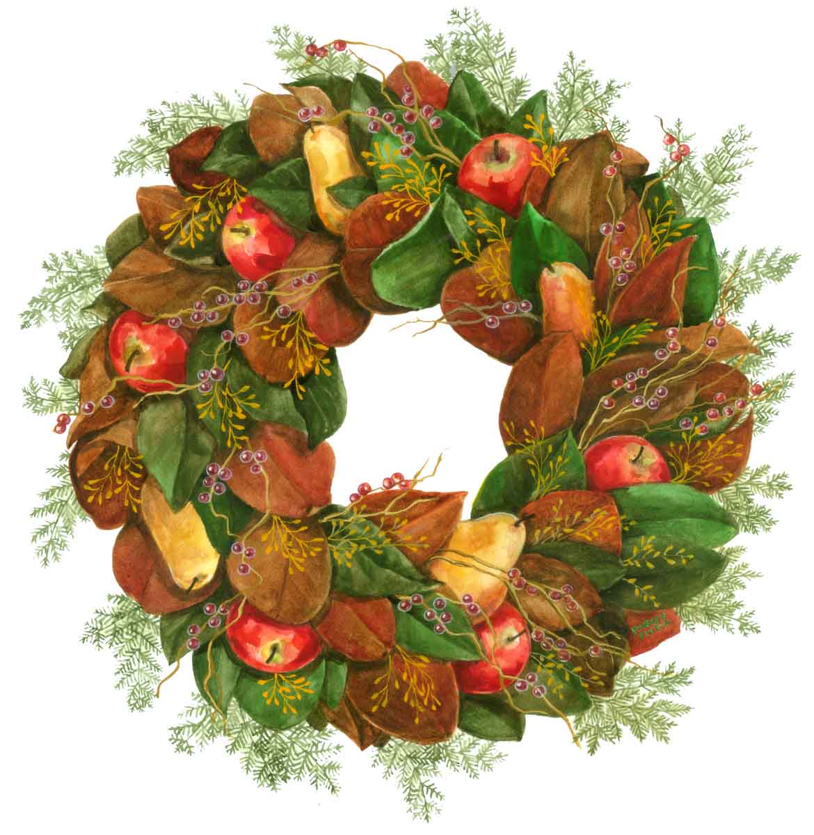 Magnolia Leaf Fall Wreath