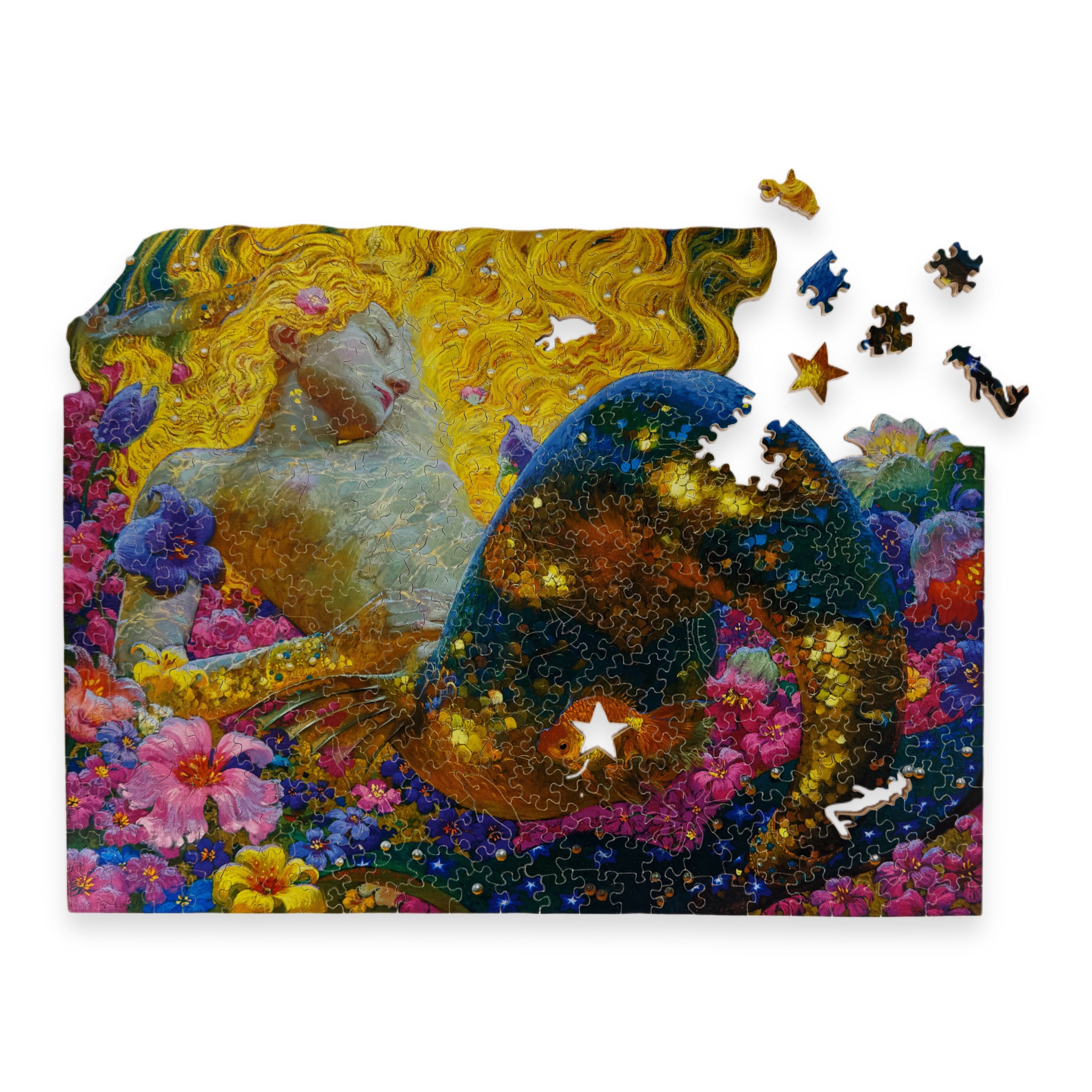 Sleeping Blonde Mermaid