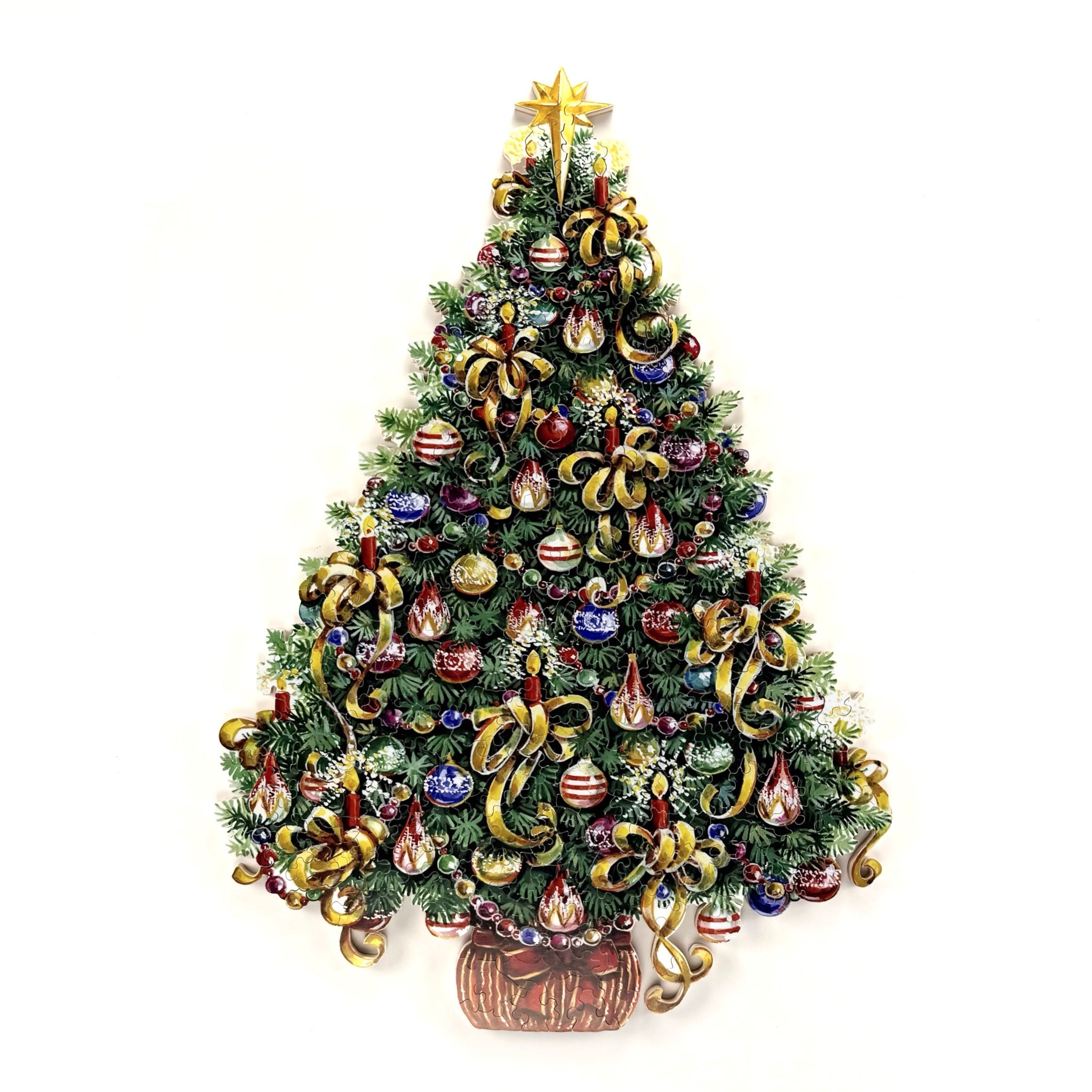 Gold Ribbon Christmas Tree