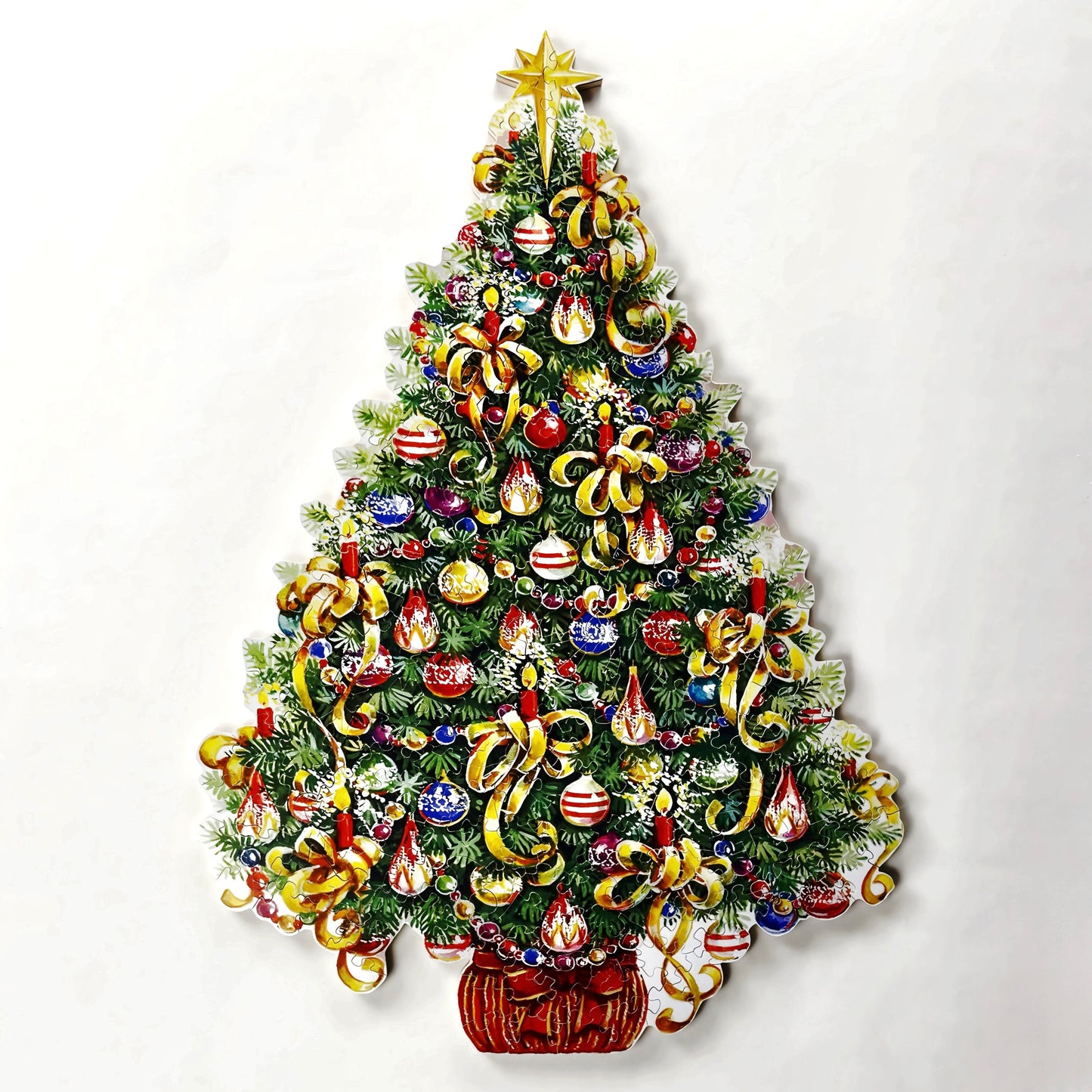 Gold Ribbon Christmas Tree