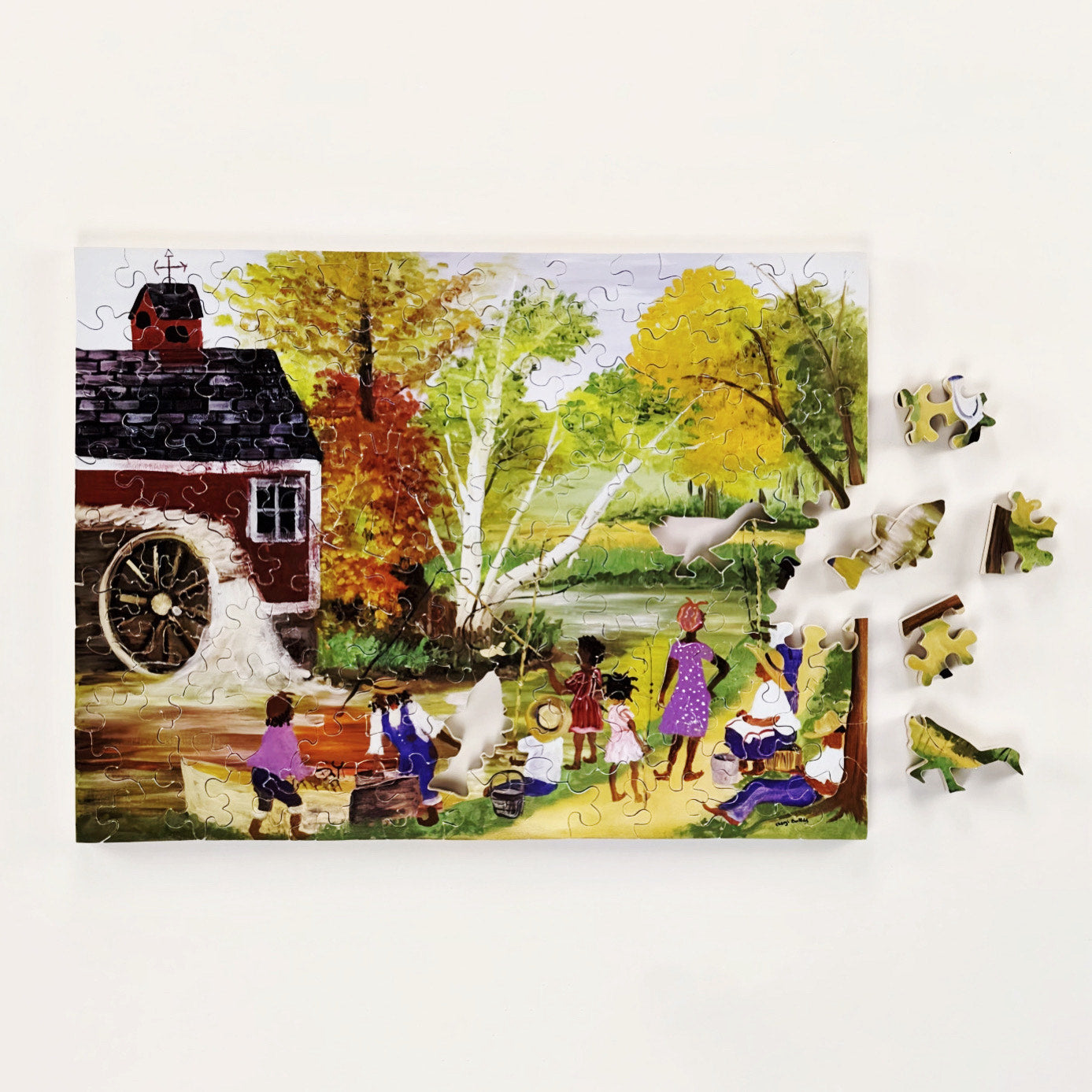 Fishing by Old Grist Mill