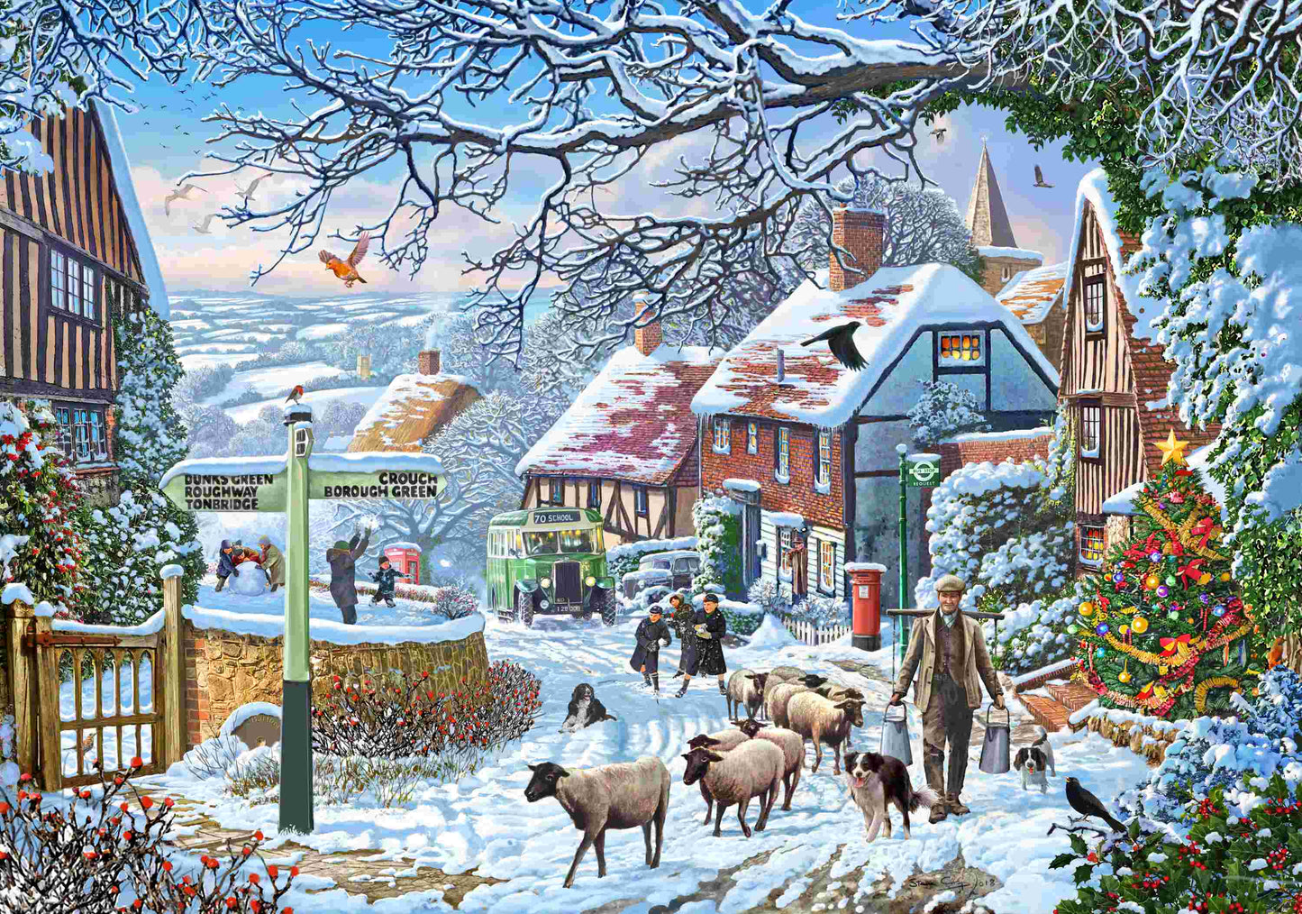 Country Winter Bus