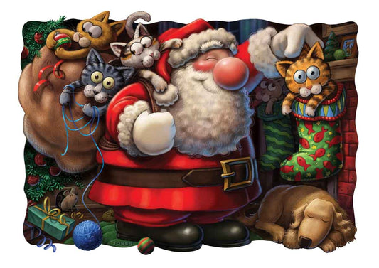 Santa and Cats