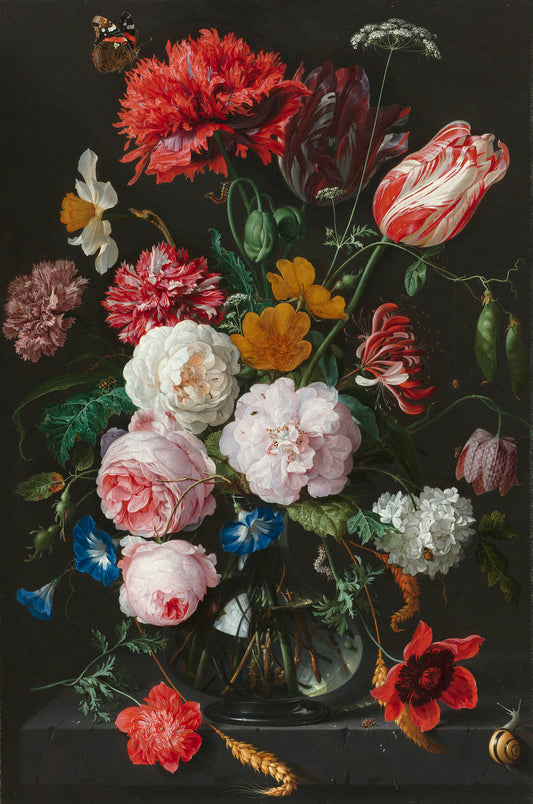 Still Life with Flowers in a Glass Vase