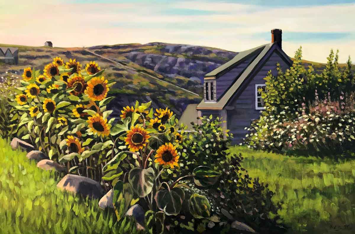 Sunflowers on Monhegan